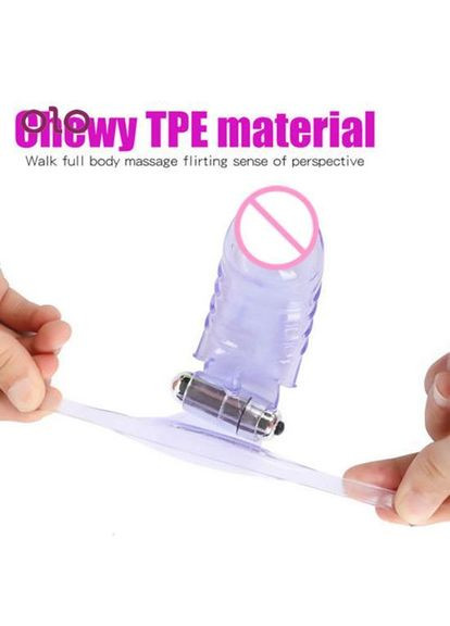 Насадка на палец для стимуляции клитора и точки G с вибрацией 16*4*4 см 4C.3.3.13 Розовый OLO (306854887)