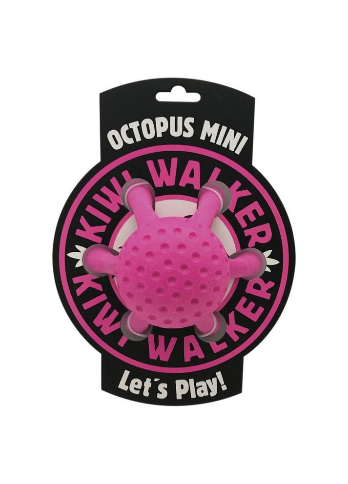 Игрушка «Осьминог» для собак, розовый, 13 см Kiwi Walker (362702693)