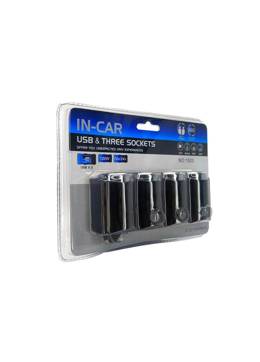 АЗП розгалужувач Olesson 1503 2USB 12V/24V No Brand (346508832)