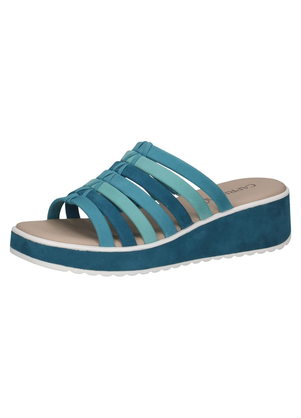 Голубые шлепанцы женские 9-27201-44/809 Caprice