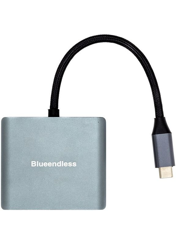 Адаптер USB Type-C - 2xHDMI (M/F) Grey (CA913831) Blueendless (336958500)