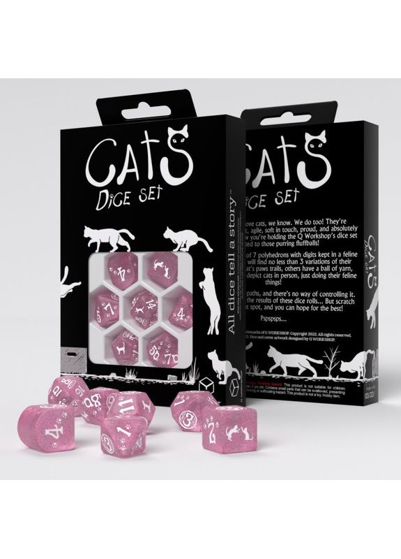 Настольная игра Набор кубиков Cats Modern Dice Set: Daisy (7) Q-Workshop (371882898)