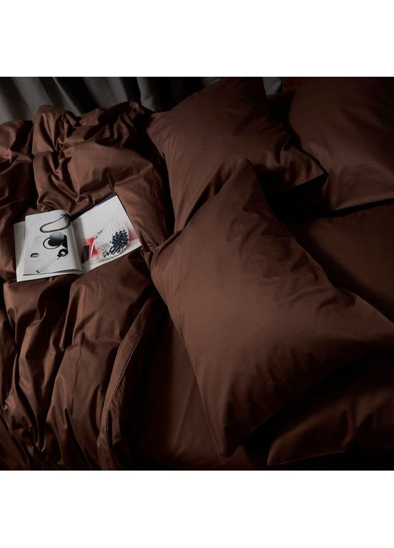 Комплект постільної білизни Satin Premium Сімейні 143х210х2 наволочки 4х70х70 (MS-820010074) Moon&Star Mocha Mood (356112835)