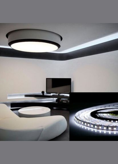 Світлодіодна стрічка ST-12-2835-120-CW-20-V2 915 Lm/m біла, негерметична OEM (315138435)