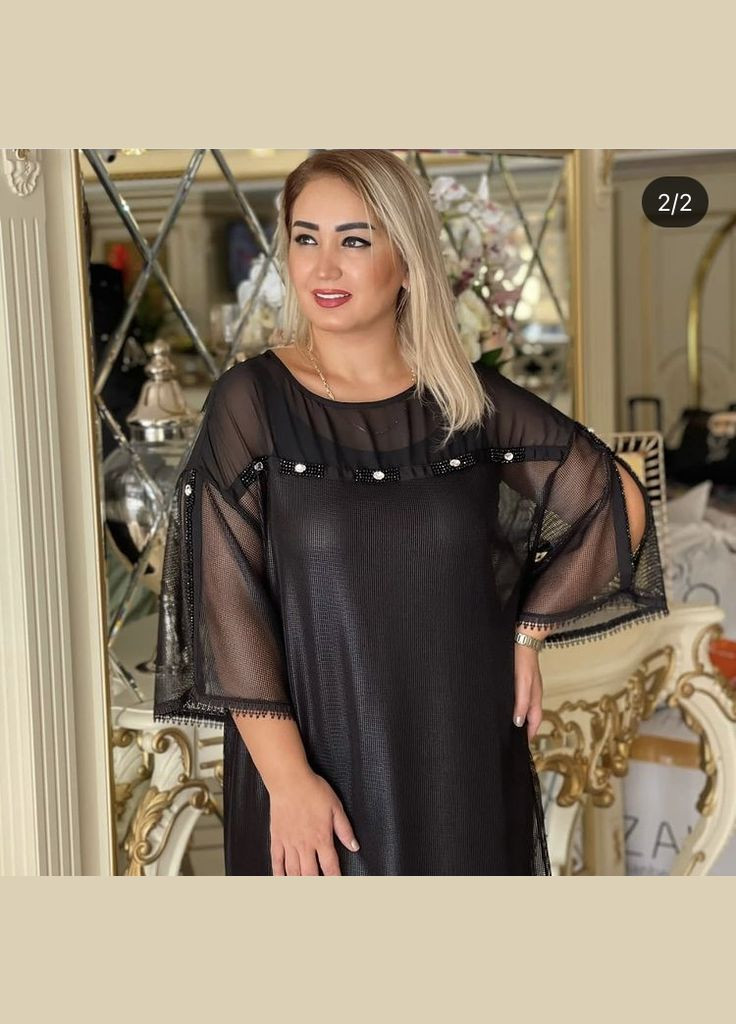 Черное праздничный, коктейльное, вечернее женское нарядное платье на любой повод турция 48/50 размер No Brand