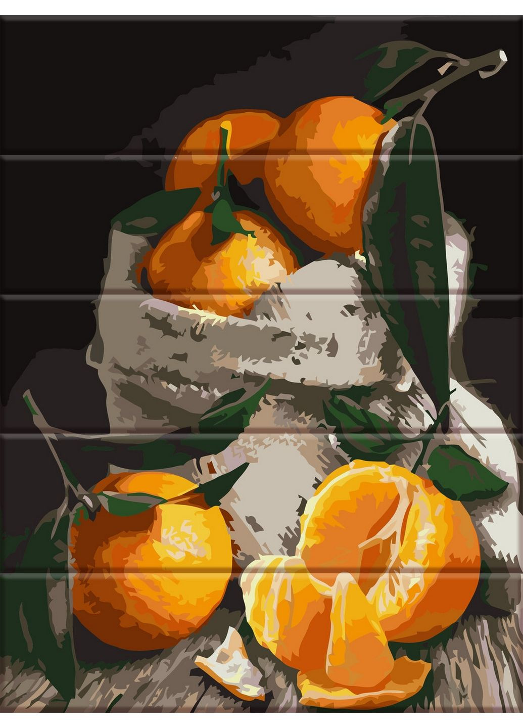 Картина по номерам на дереве "мандарини" ArtStory (282593473)