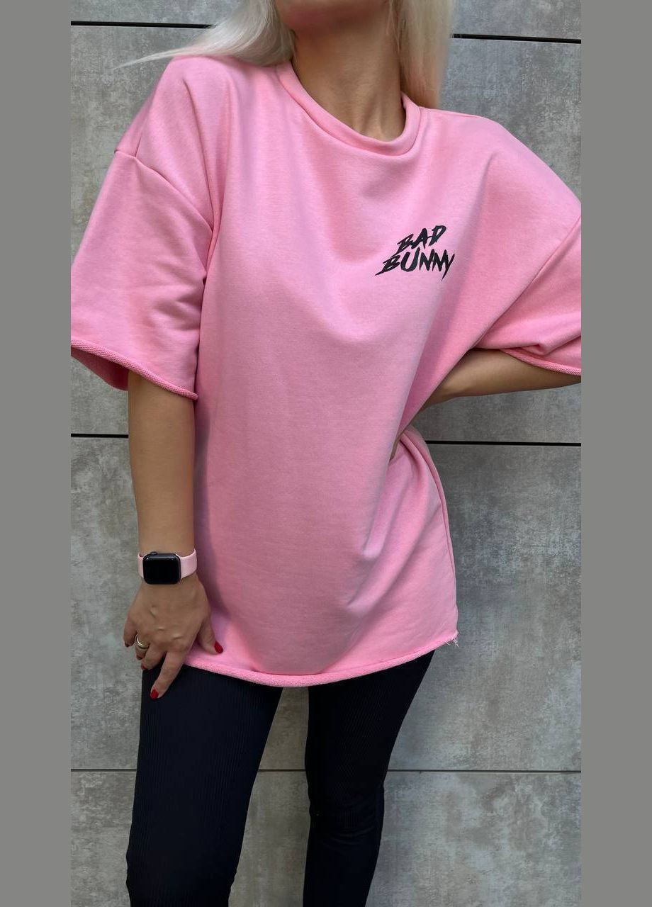 Женская футболка оверсайз с принтом на спине. MonCher - (346474809)