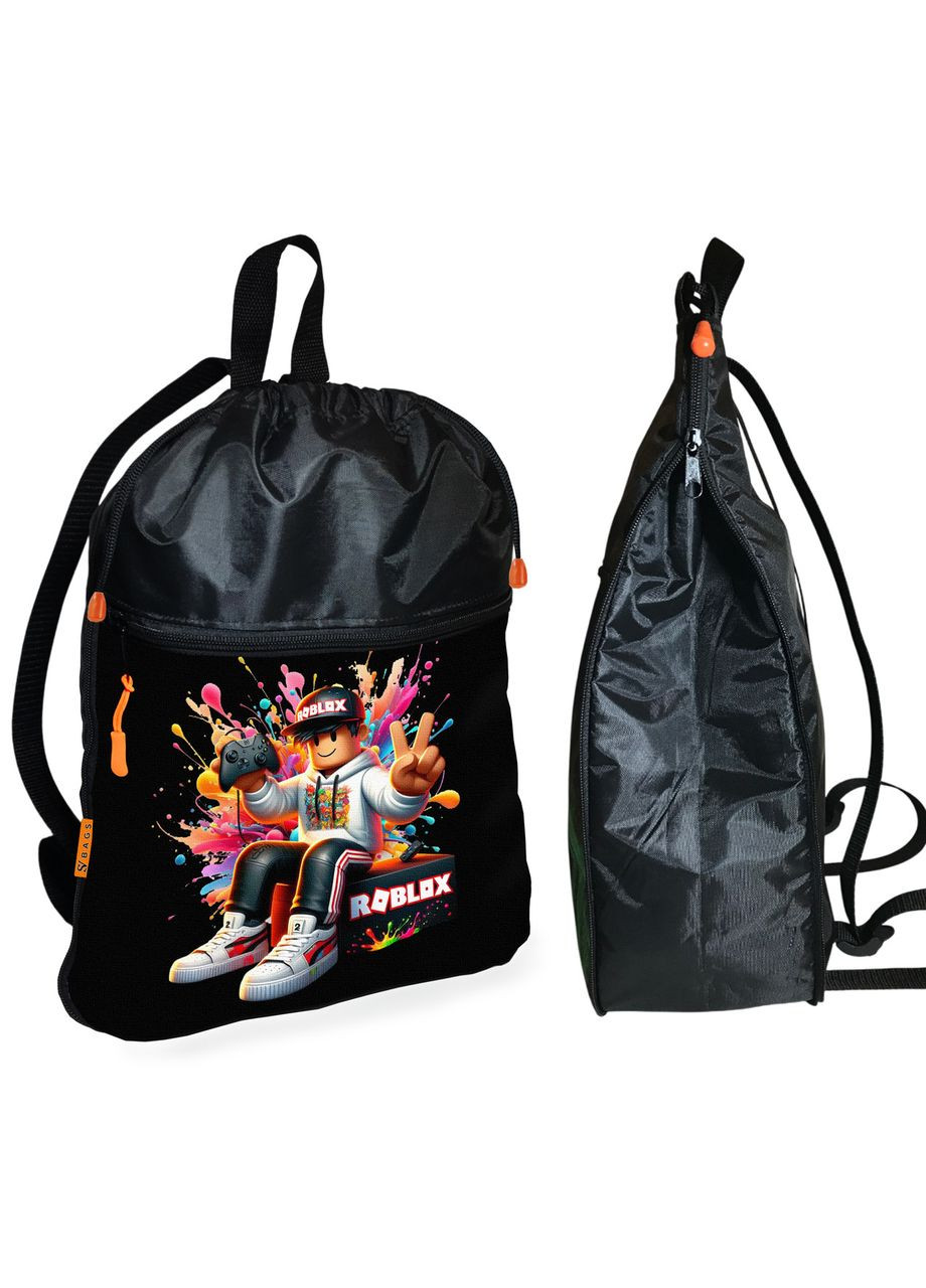 Рюкзак-мішок для взуття, спортивної форми Роблокс « » дитяча сумка для змінки з розширювачем Roblox (324833981)