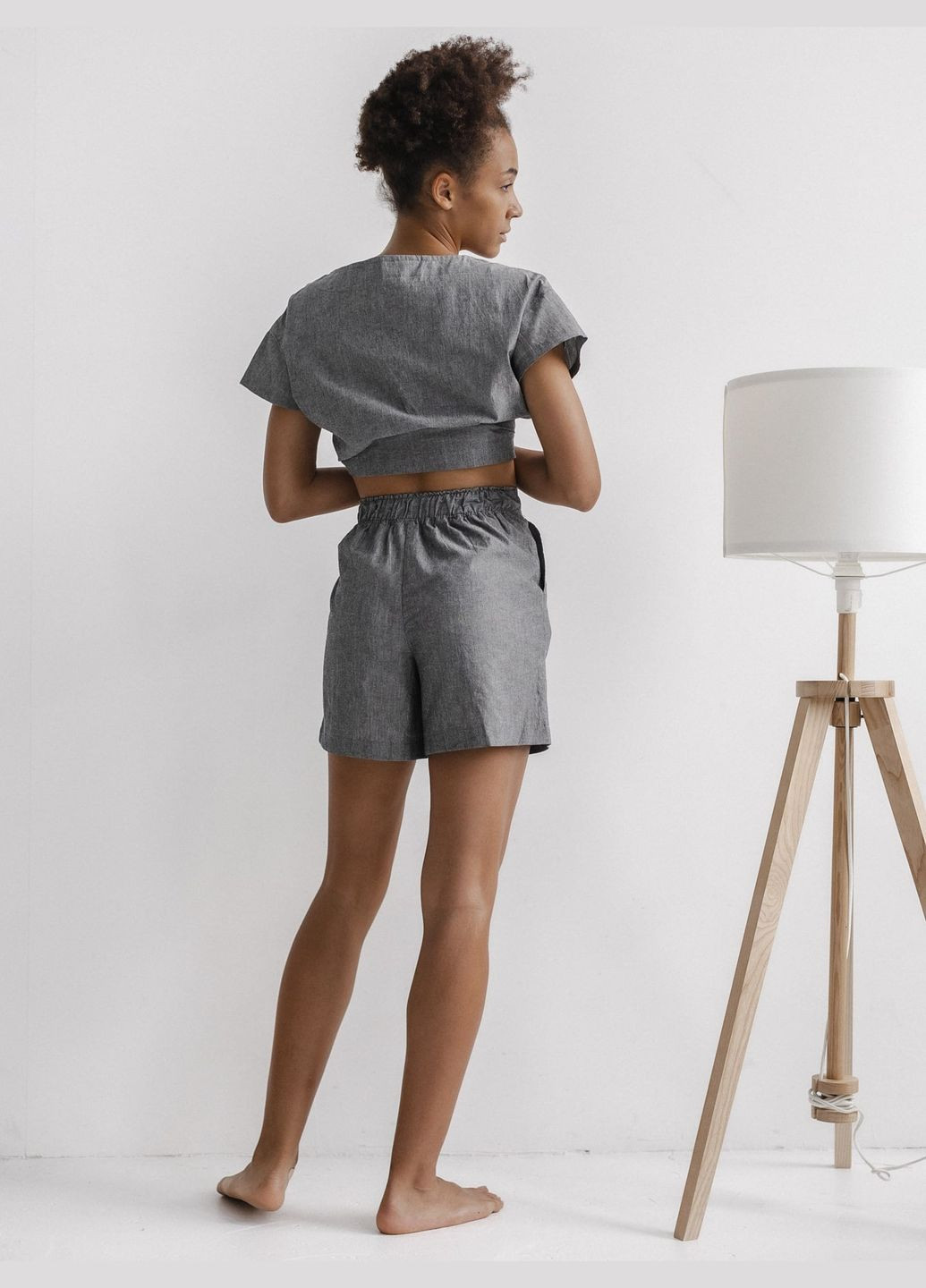 Серая шорты женские silver xl Leglo