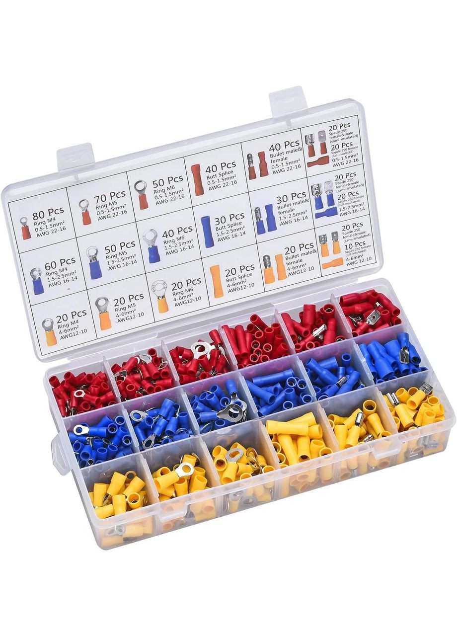 Пресс-клещи Sainlogic sg-30J для медных изолированных наконечников 0,5-6 мм² с набором 700 шт. No Brand (302237948)