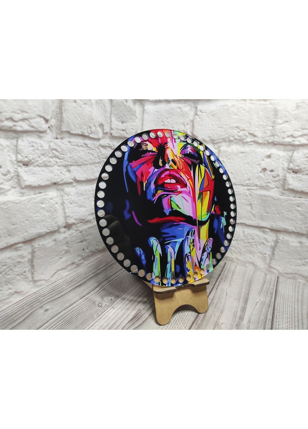 Акрилове денце для сумок і кошиків "Дівчина ПОП-АРТ 2" 11 No Brand (361204363)