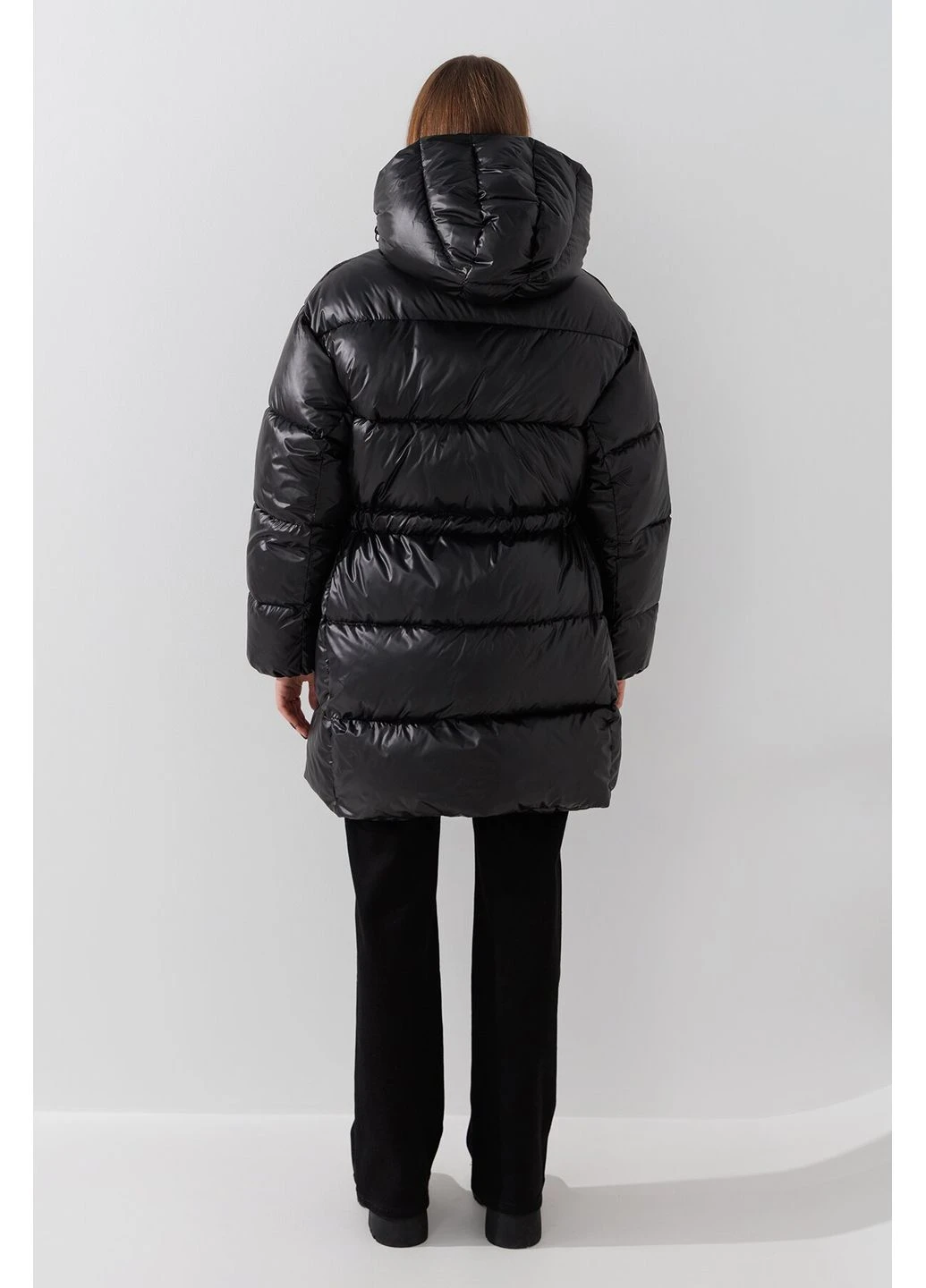 Чорна куртка однотонна жіноча wbc02421 shop (2000990913227) shop (2000990913227) LAWA