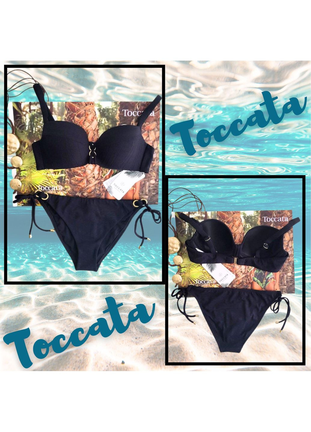 Черный раздельный купальник черный tracy bsg-011 Toccata