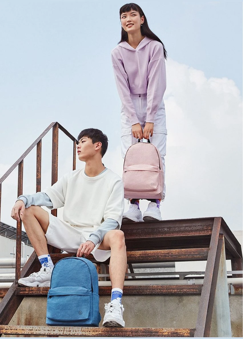 Рюкзак 90 Ninetygo Youth College Backpack Light Blue 15L RunMi (272151176)