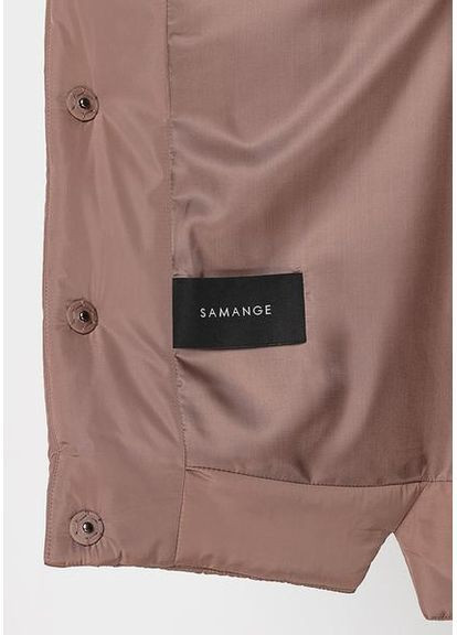 Біла куртка 1273m-cw молочний шоколад sam Samange