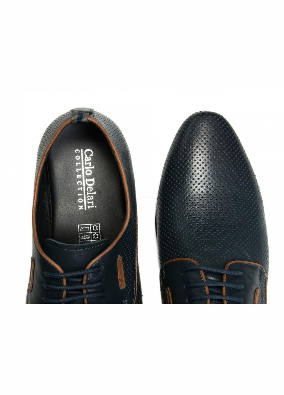 Темно-синие туфли 7152032 цвет тёмно-синий Carlo Delari