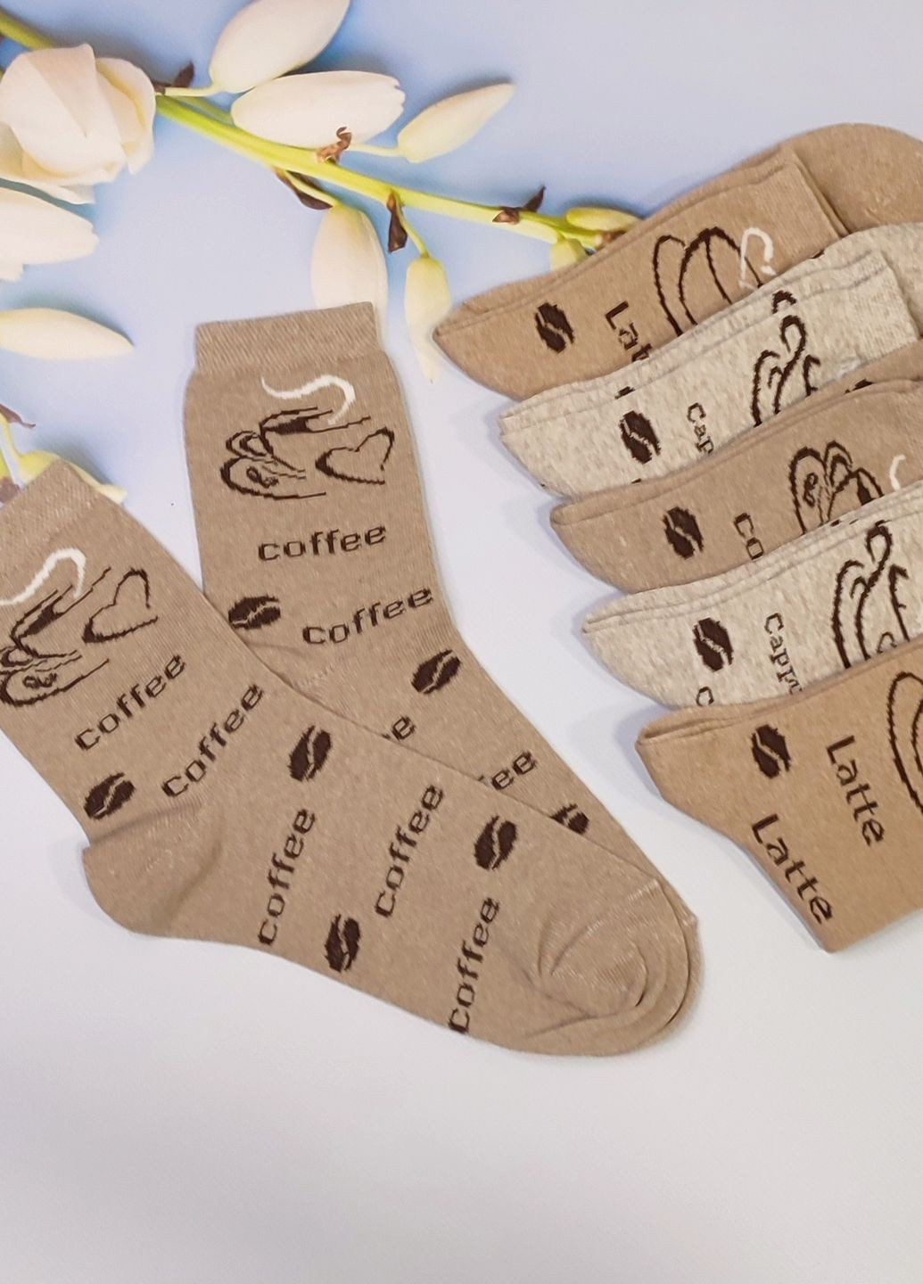 Комбіновані шкарпетки жіночі 6 пар ws 234/6 р.36-40 XTeam написи (351581649)