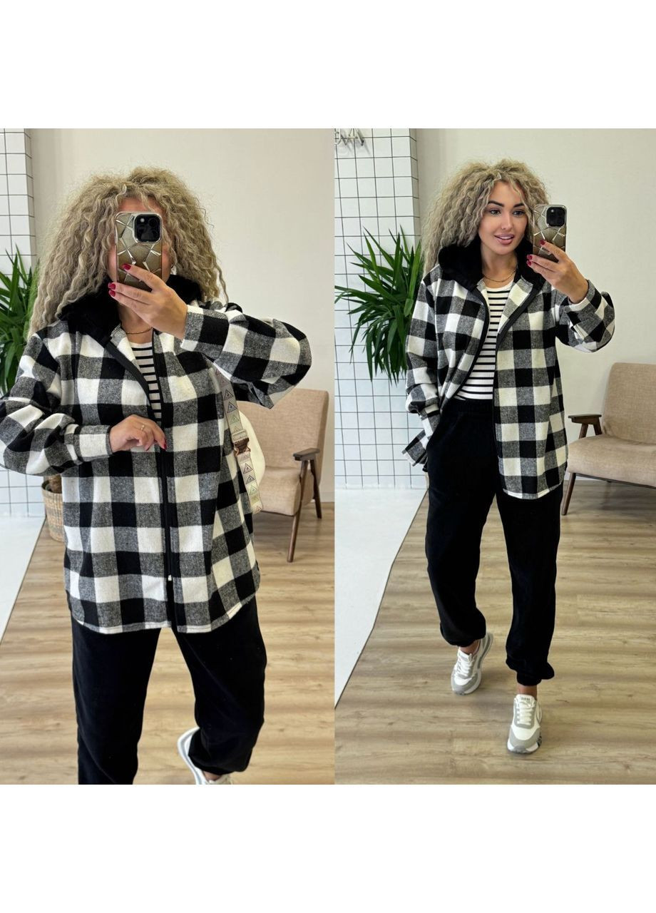 Женский костюм флис+шерстяная рубашка Osoblyva (372127917)