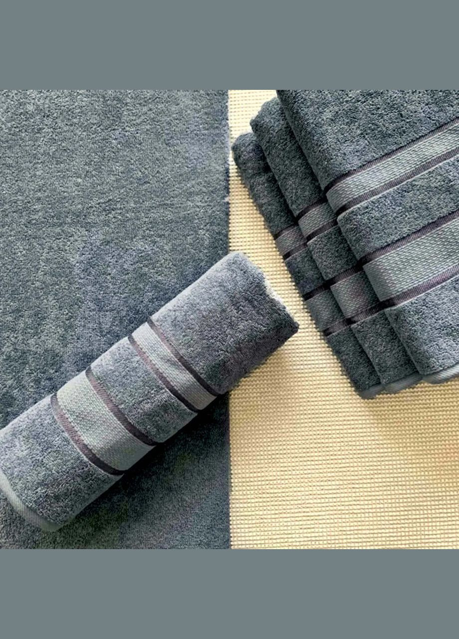 Fadolli Ricci полотенце махровое — серое 40*70 (400 г/м²) серый производство -