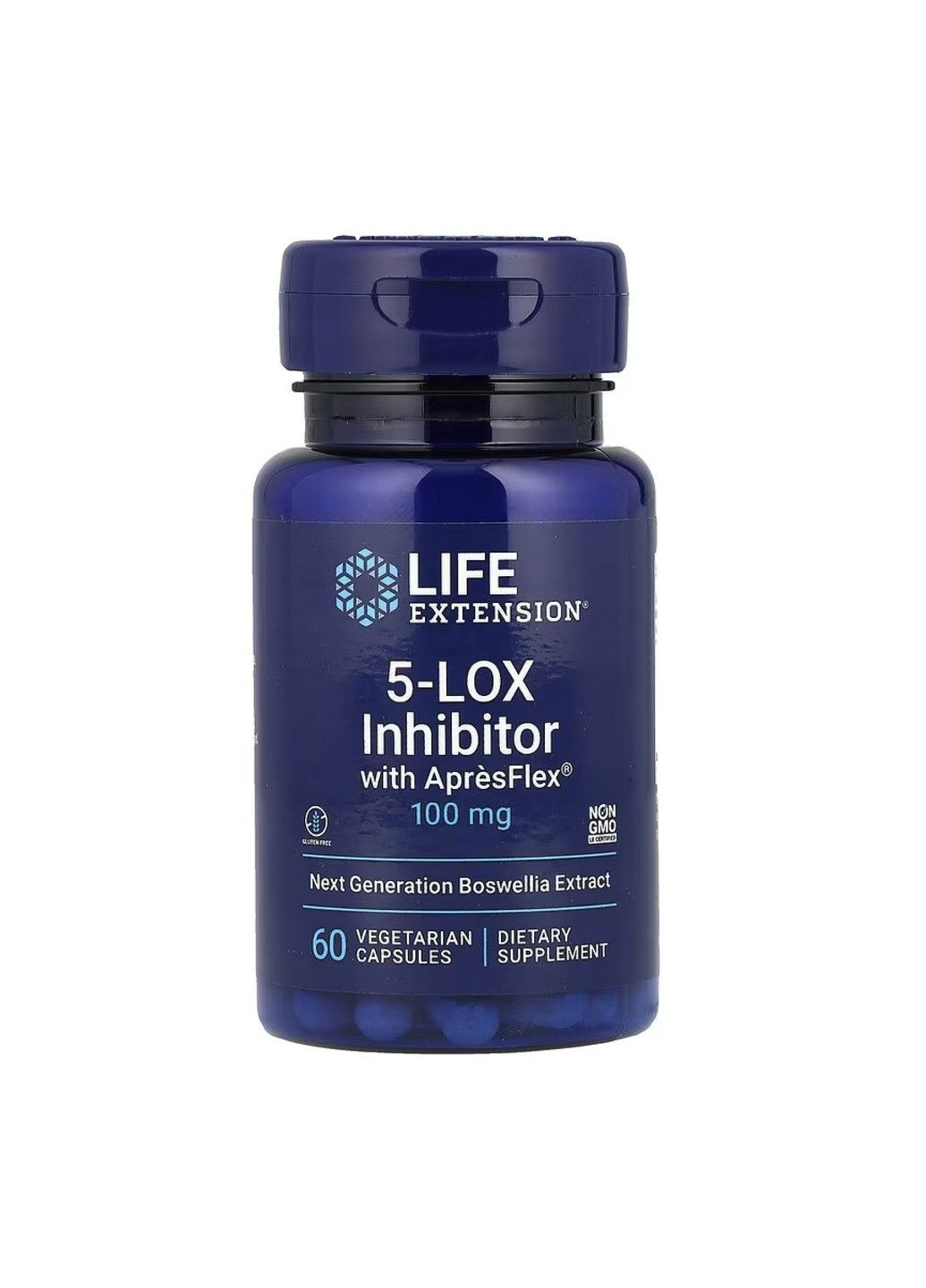 5-LOX блокатор з ApresFlex, 100 мг, 60 вегетаріанських капсул Life Extension (361082327)