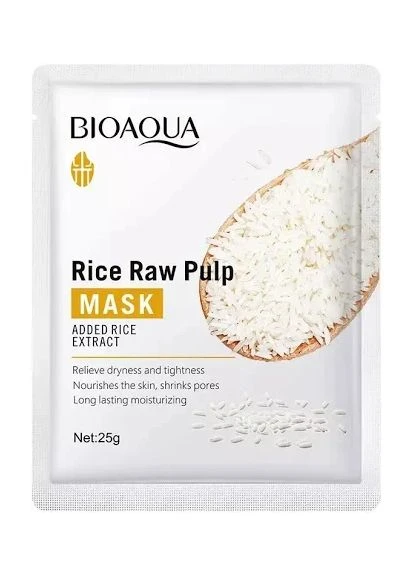 Rice Raw Pulp Mask – сияющая кожа, насыщенная рисом Bioaqua (354179617)