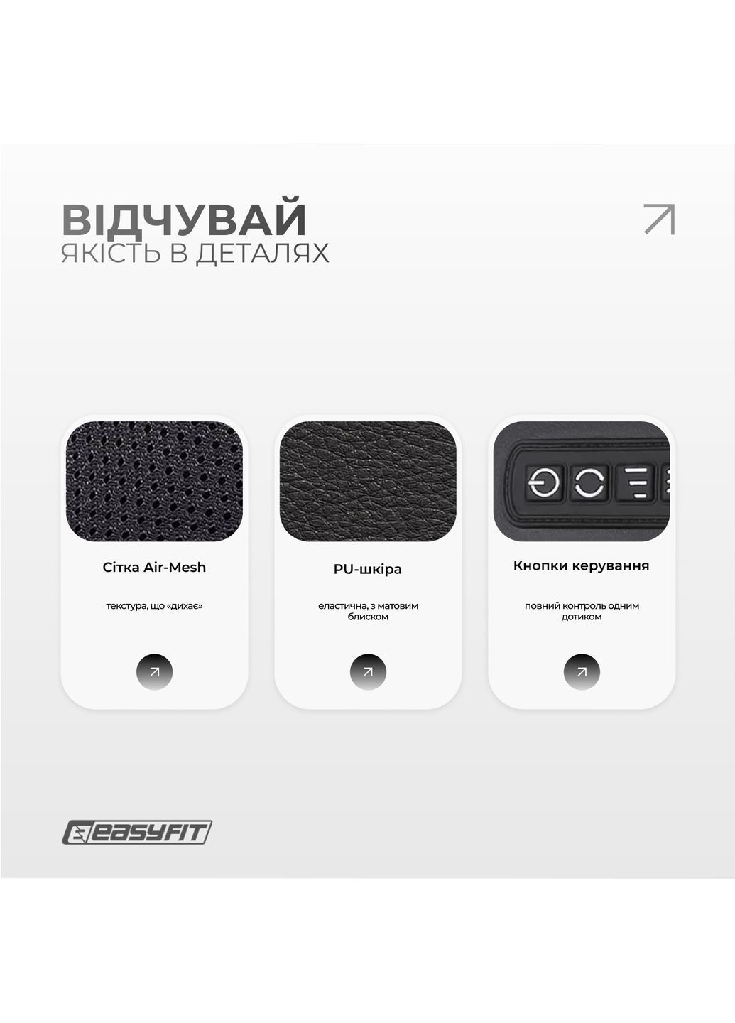 Масажер для шиї Shiatsu (роликовий шиацу-масаж плечей і тіла) EasyFit (367584506)