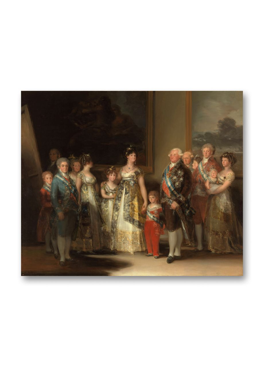 Печать на холсте Семья Карла IV Франсиско Гойя 30x40 No Brand (346496283)