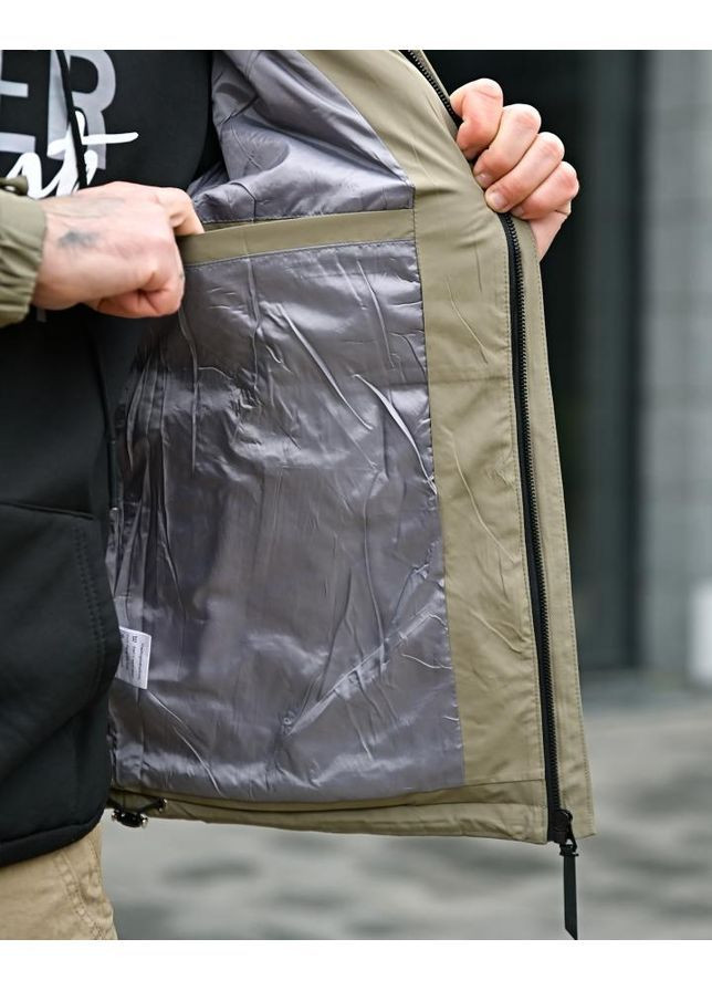 Бежевая зимняя зимняя мужская куртка нн олива No Brand