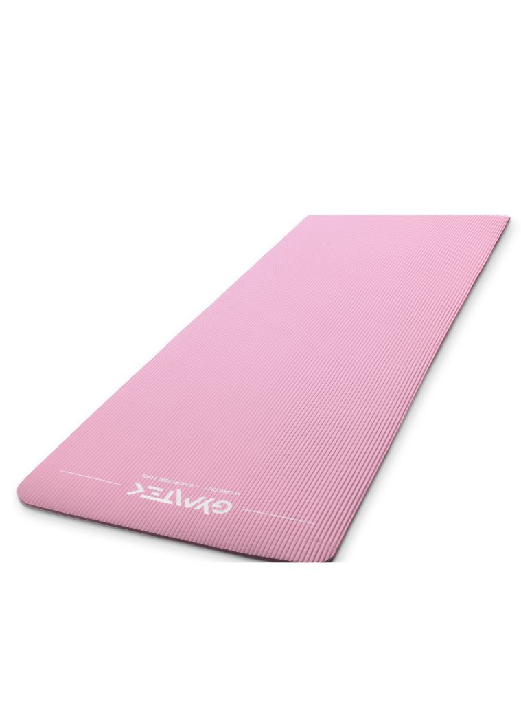 Коврик (мат) для йоги и фитнеса NBR 1см розовый Gymtek (361951862)