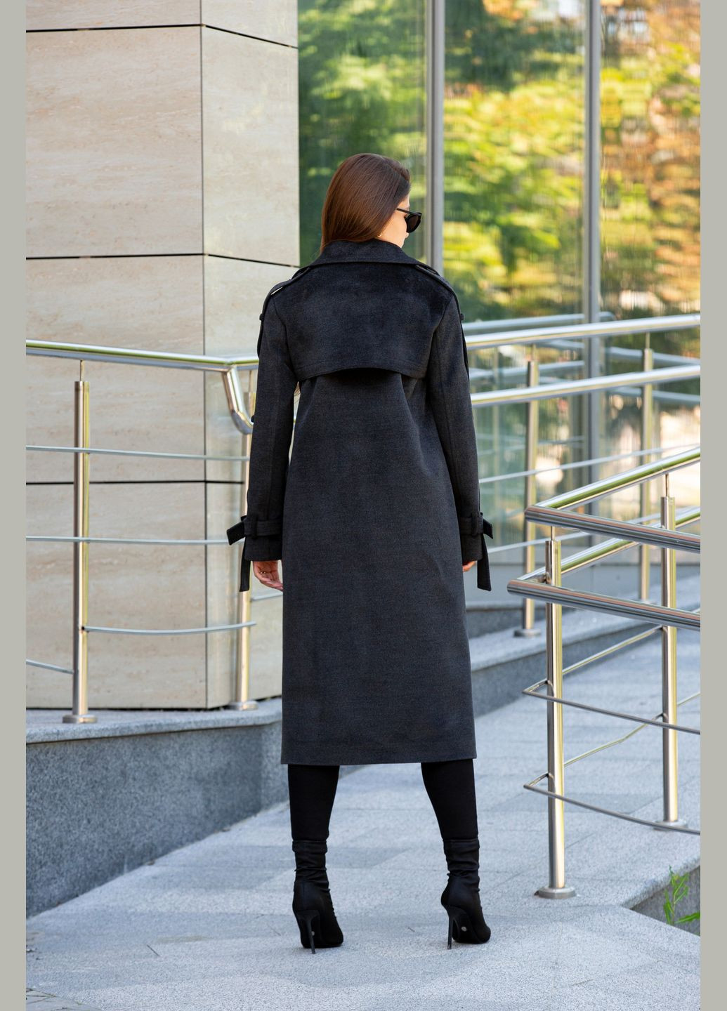 Графітове демісезонне Пальто MN