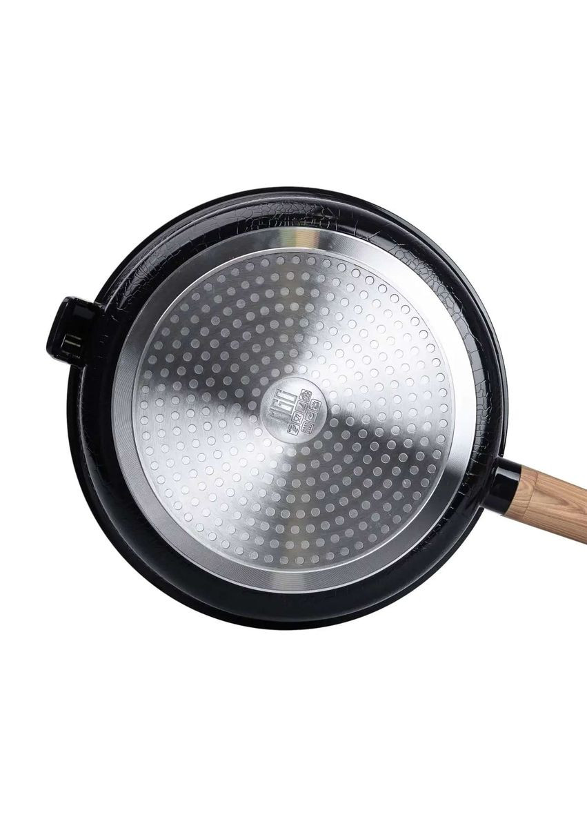 Сковорода универсальная MGC Designed алюминиевая 28 см с антипригарным покрытием, черный MGC HP-4-459B No Brand (360481766)