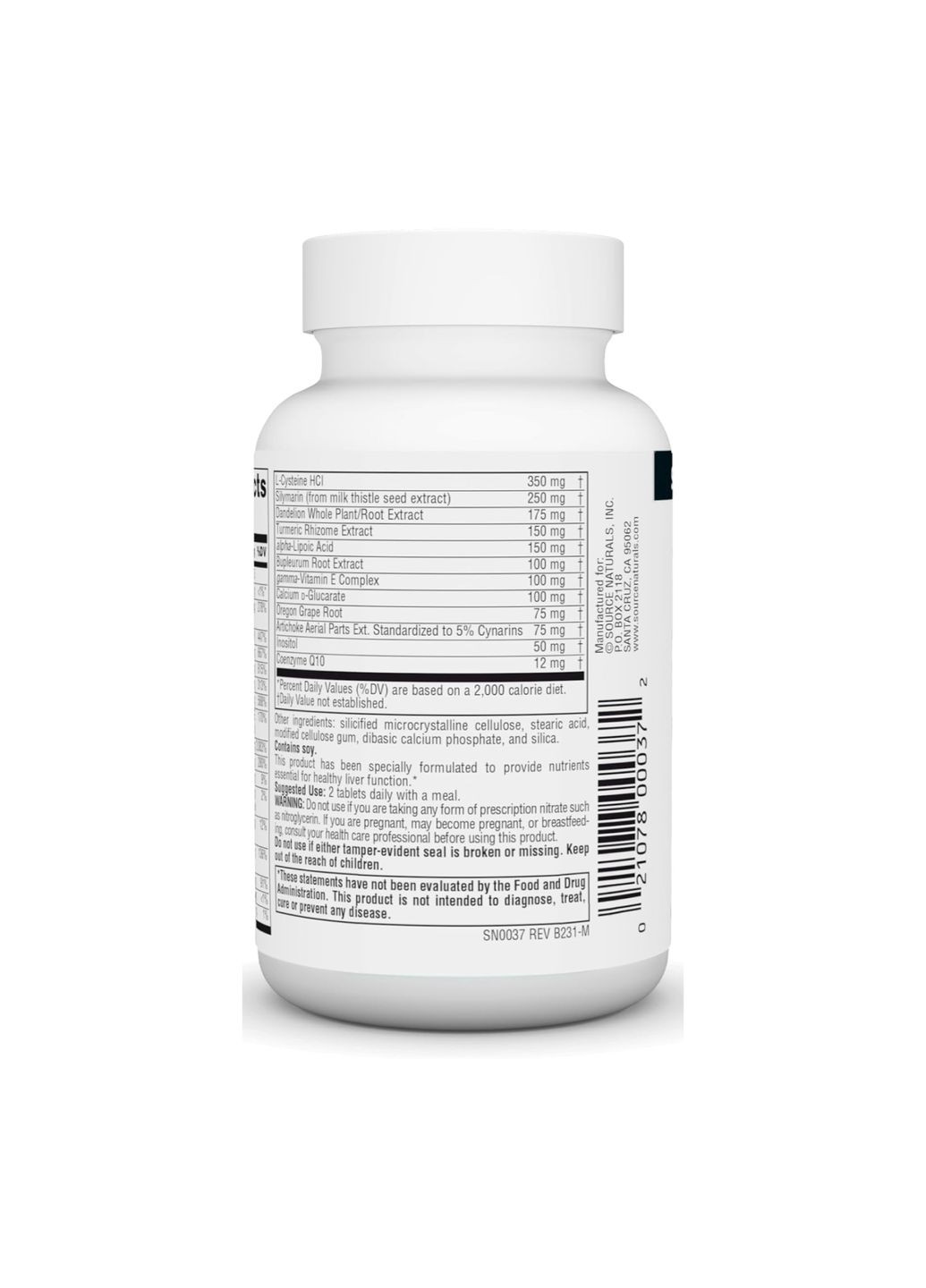 Комплекс для печінки Liver Guard 30 таблеток біодобавка для здорового функціонування печінки харчування для печінки Source Naturals (368989509)