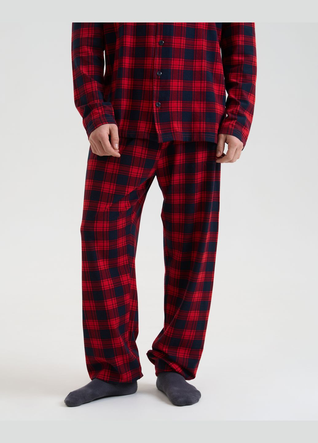 Чоловічий батал комплект на ґудзиках Клітина Tom John (327792403)