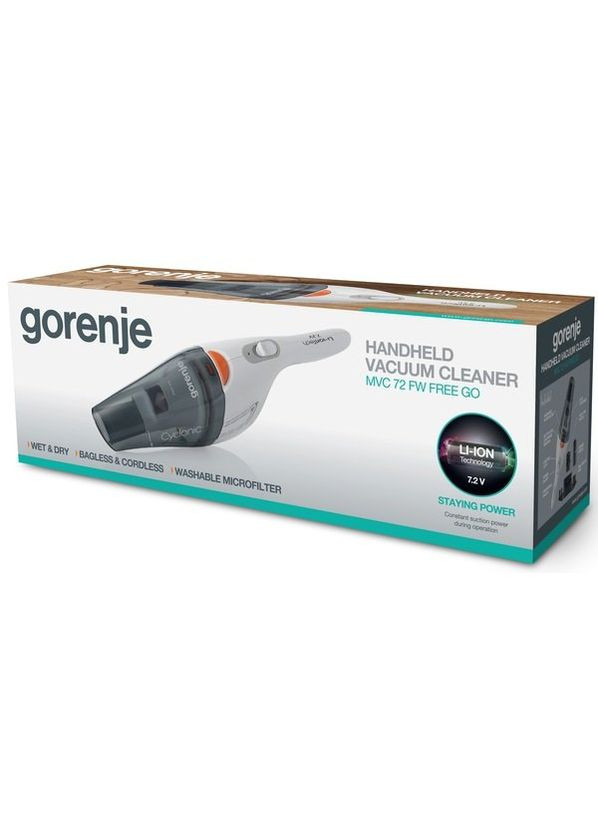 Беспроводной ручной пылесос MVC72FW Gorenje (360413662)
