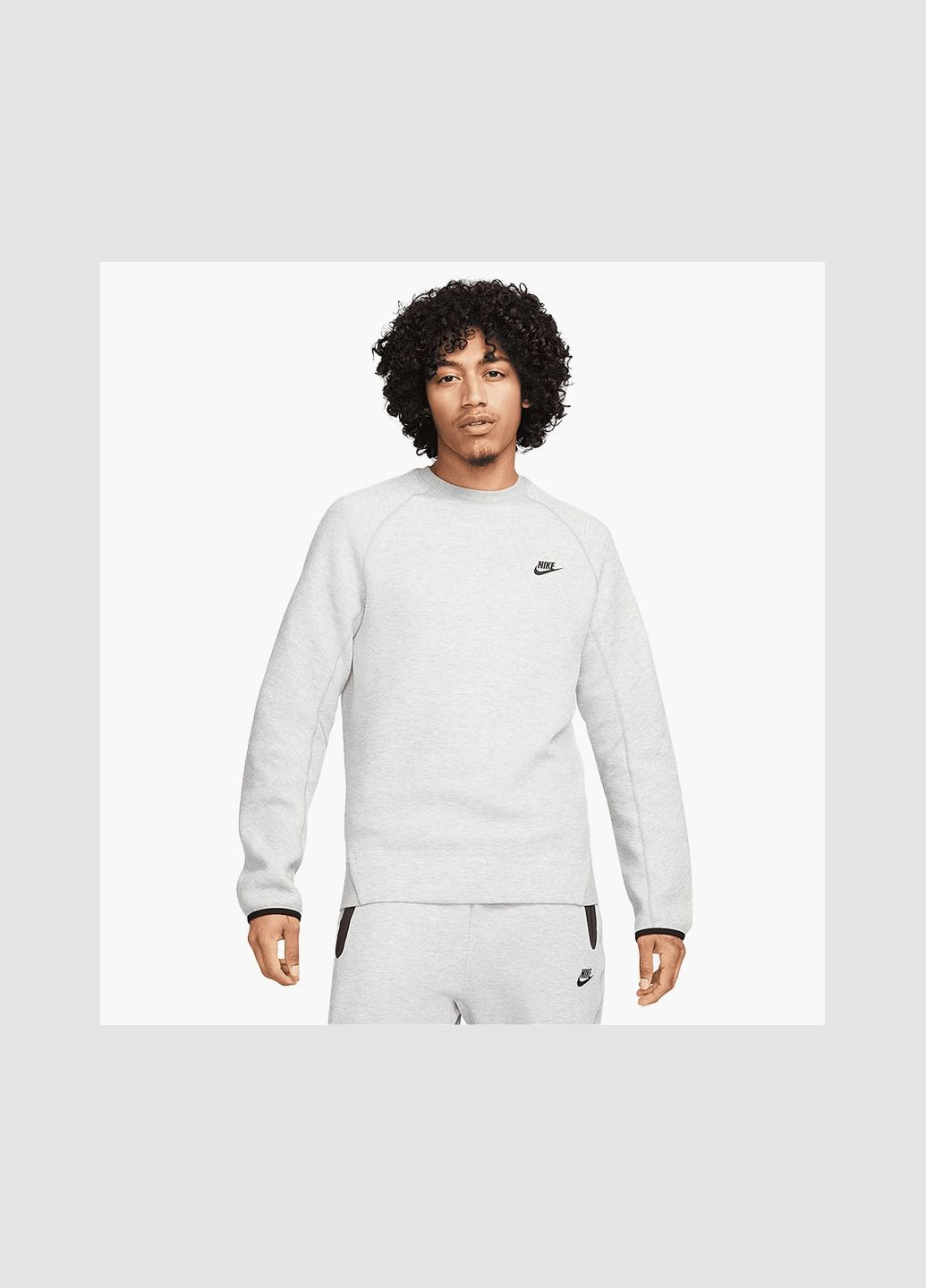 Світшот чоловічий Sportswear Tech Fleece Crewneck White FB7916-063 Nike (369763594)