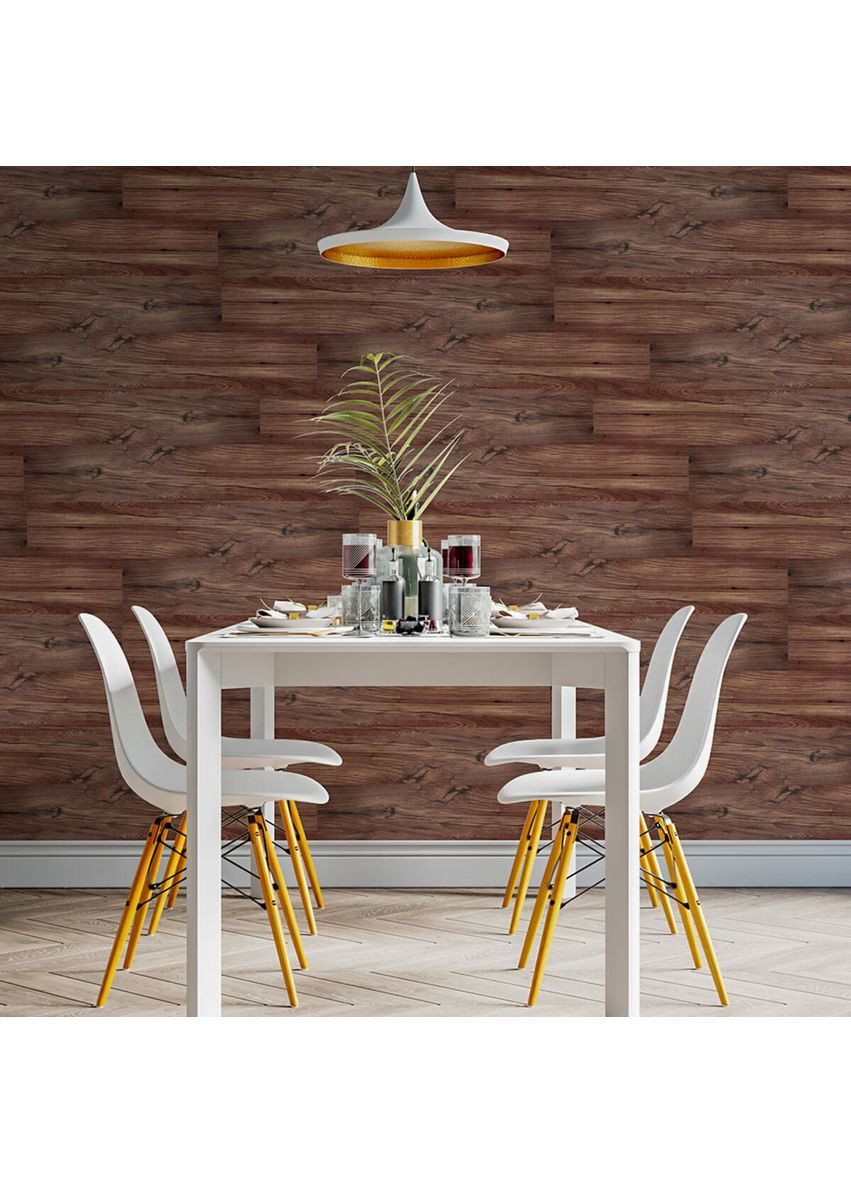 Самоклеющаяся виниловая плитка 152.4х914.4х1.5мм Каштан, цена за 1 шт. (СВП-002) Матовая SW-00000282 Sticker Wall (362114790)