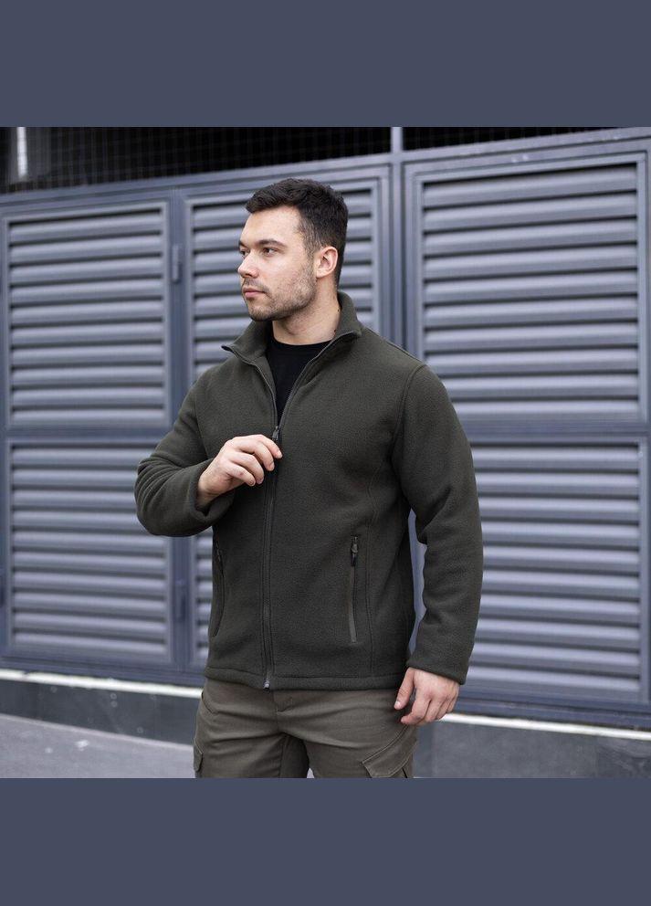 Військова чоловіча демісезонна кофта на флісі хакі No Brand (347149523)