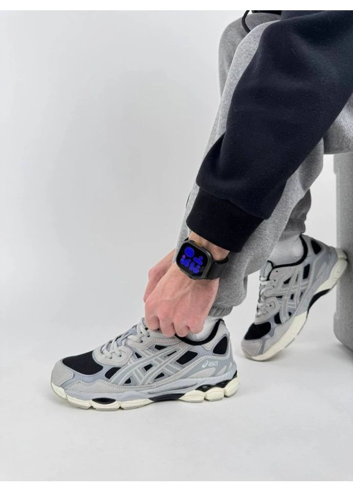 Темно-сірі asics gel-nyc grey metallic black (розмір ) No Brand Gel - NYC
