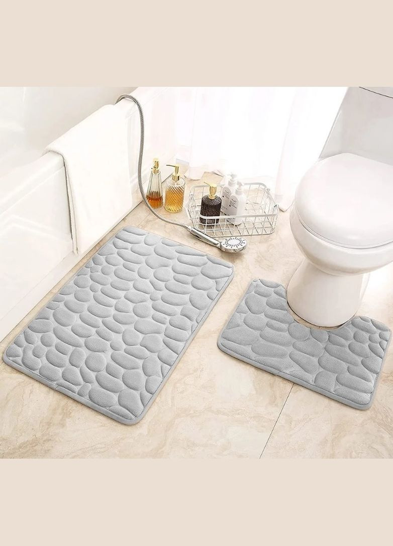 Набор ковриков в ванную и туалет No Brand stone premium (279390463)