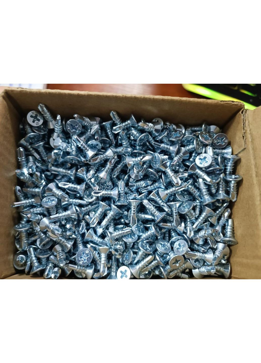 Саморіз по металу 4.2×13 з потайною головкою і свердлом DIN 7504 Р цинк білий (100 шт) Zip-пакет Shenzhen (369717837)