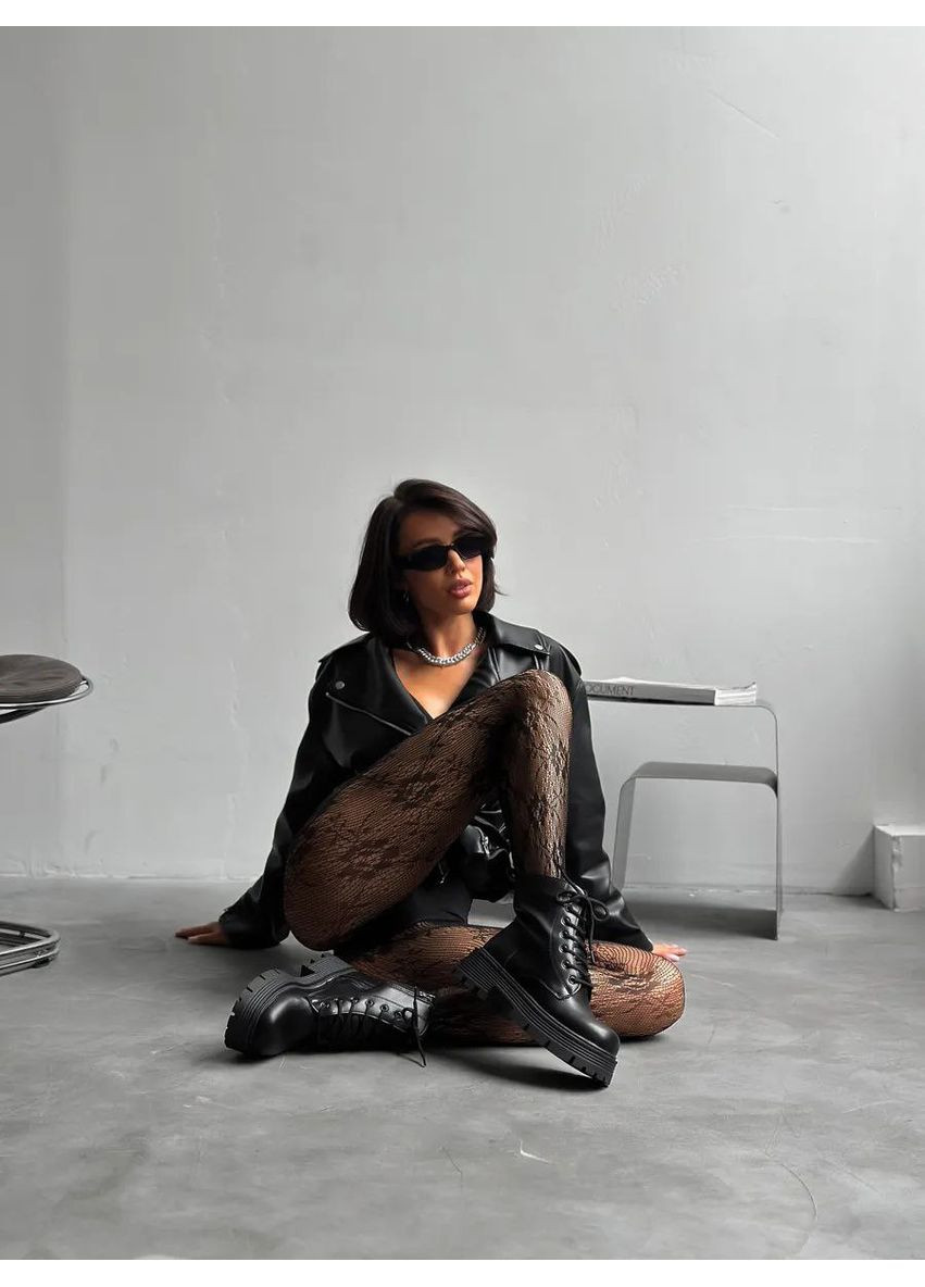 Універсального розміру колготки сіточкою з візерунком Троянд тягнуться на стегні до 120 см No Brand колготки сіточкою з візерунком Троянд білі (356676202)