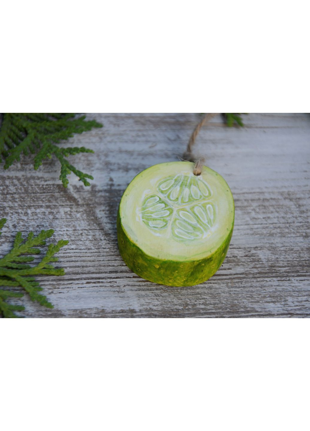 Дерев'яна підвіска - сувенір "Огірок" Lucy Kozyra (364236996)