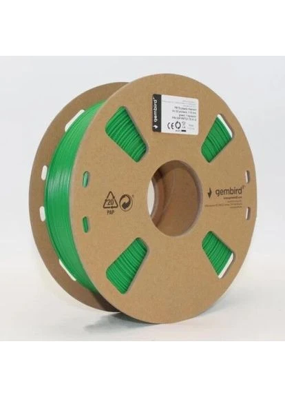Пластик для 3D печати, PETG, Green, 1.75 мм, 1 кг (3DP-PETG1.75-01-G) 3DP-PETG1.75-01-G Gembird (395350048)