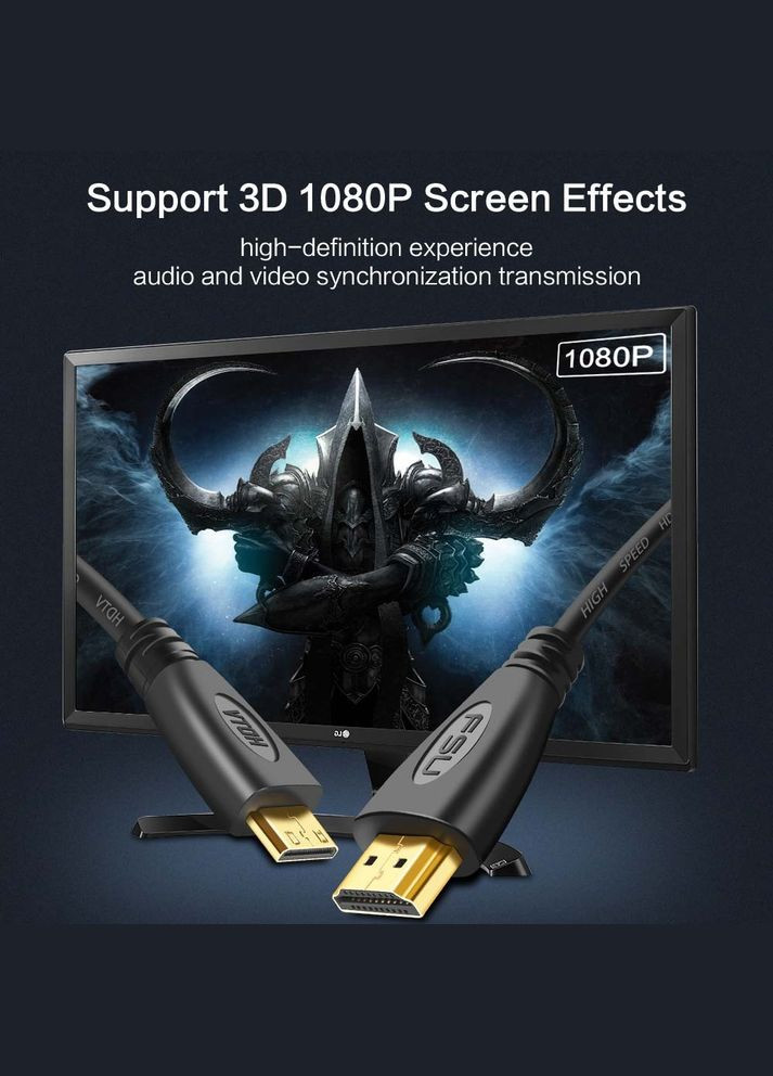 Кабель HDMI на mini HDMI V1.4 FSU - 2 метри 1080p No Brand (300577653)