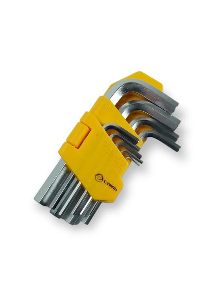 Набір шестигранників HEX, 9 шт. (1,5-10 мм) (арт.48101) СТАЛЬ (337361074)