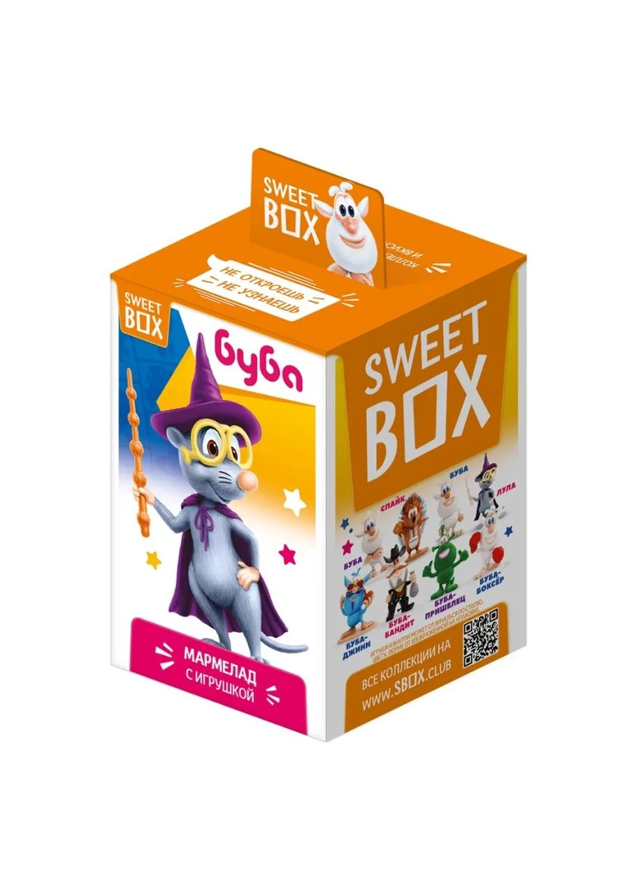 Буба 2 Світбокс Sweet Box мармелад з іграшкою в коробочці Конфітрейд (393635272)