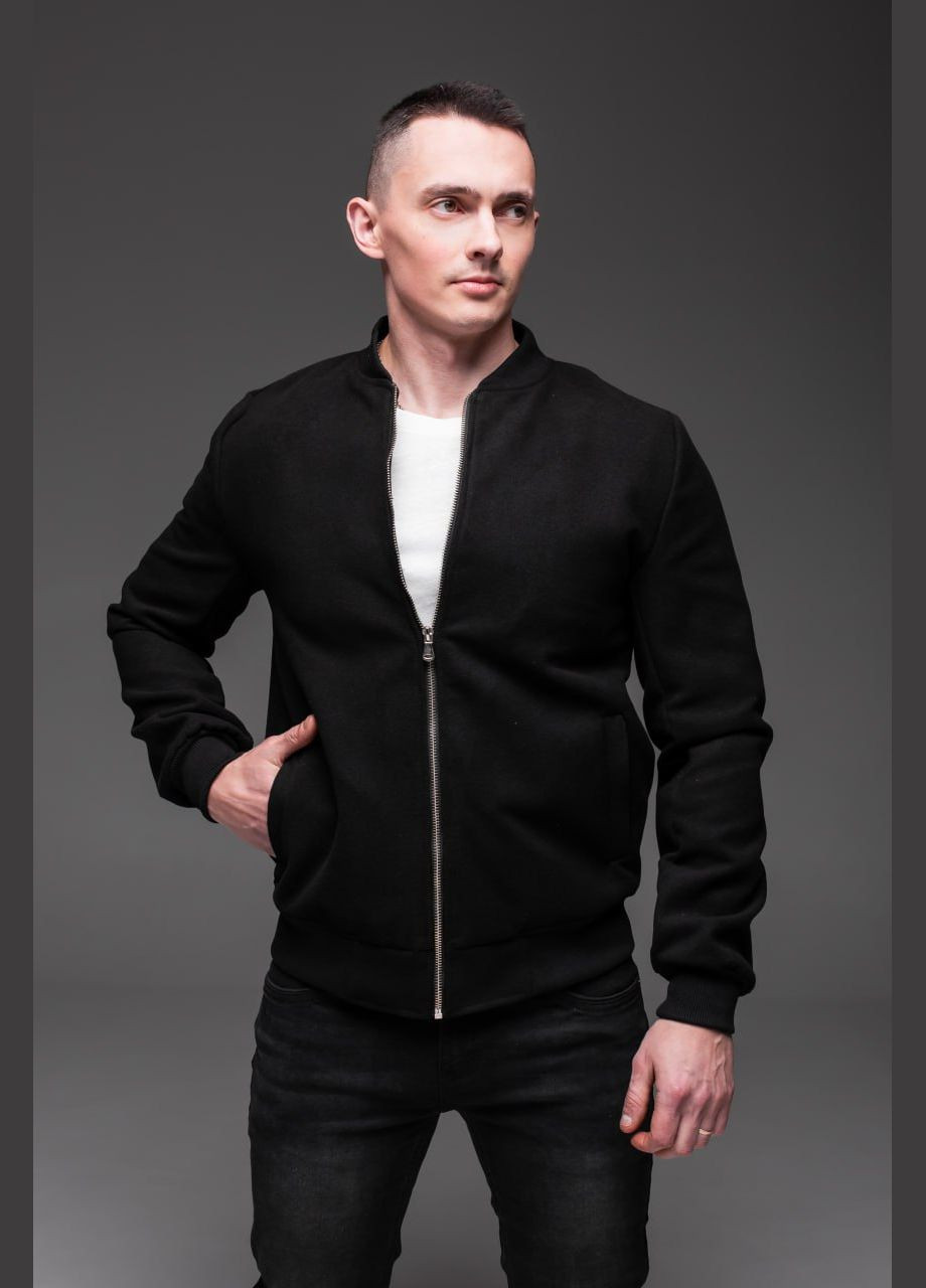 Стильный кэжуал бомбер под кашемир Vakko на молнии (316579106)