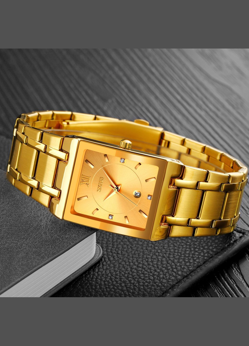 9263GDGD Gold-Gold кварцевый сasual, классический Skmei (324214130)
