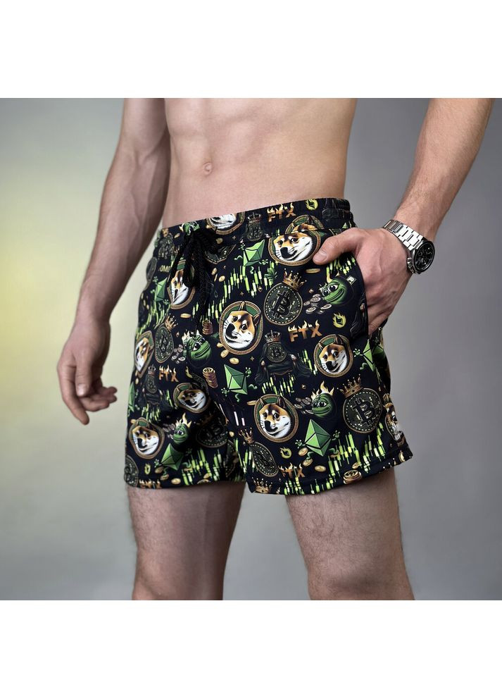 Шорти для плавання Pool day BATAL Kripta Чорний Pobedov (363850593)