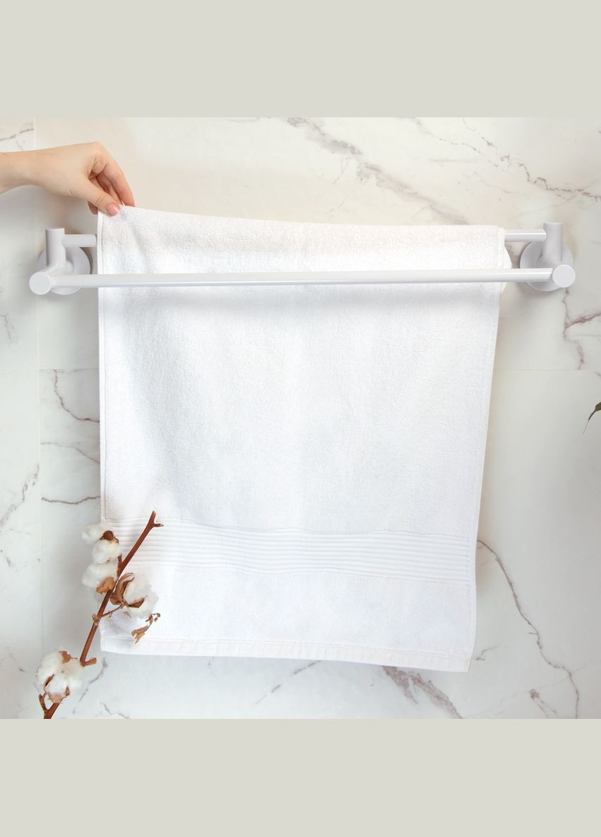 Тримач для рушників подвійний MVM BP-31 клейкий Білий (BP-31 WHITE) МВМ (365280689)